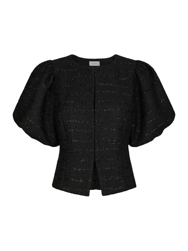 Anela Boucle Blouse  Black