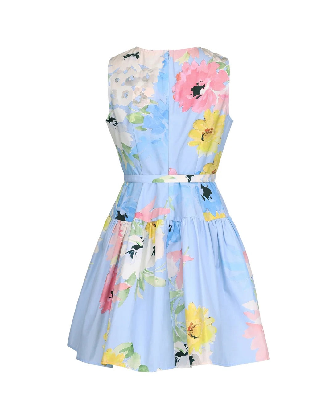 Cotton taffeta mini dress  Sky Breeze