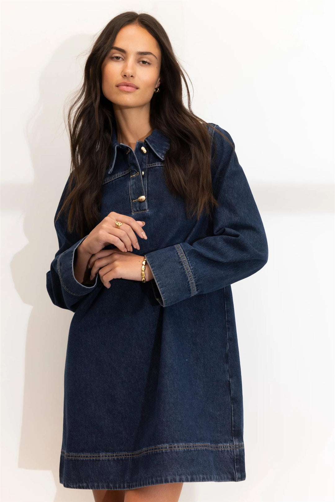 Alba Dress  Dark Blue