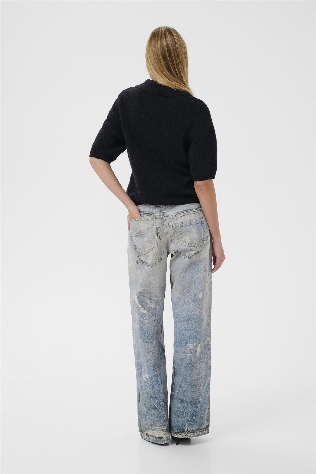 Gzalpha Ss Polo Pullover  Skycaptain Mélange