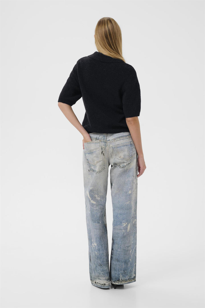 Gzalpha Ss Polo Pullover  Skycaptain Mélange