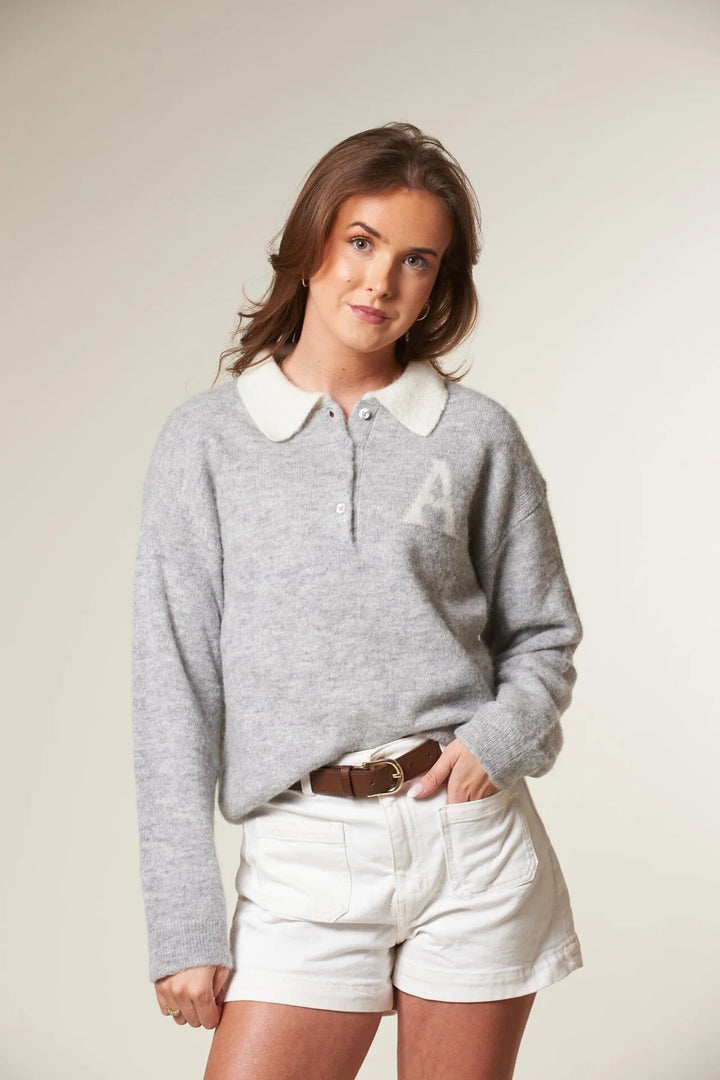 DEVON HEART  Lt Grey Melange