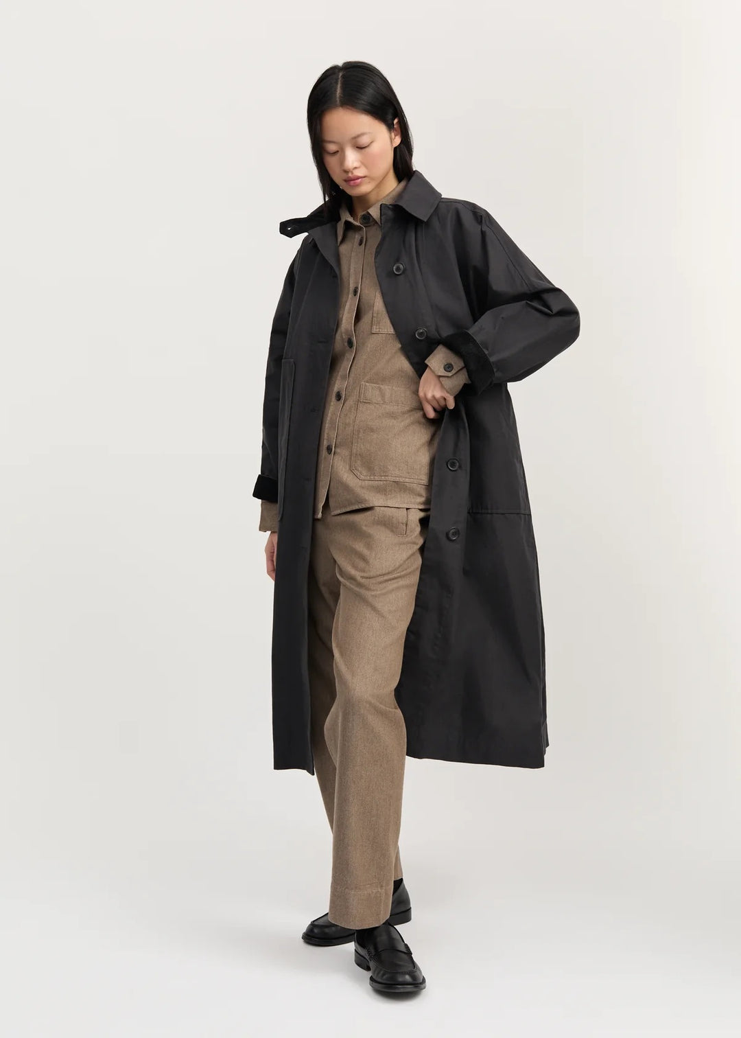 Jay Coat Ripstop Oilskin Silkwax  Antracite
