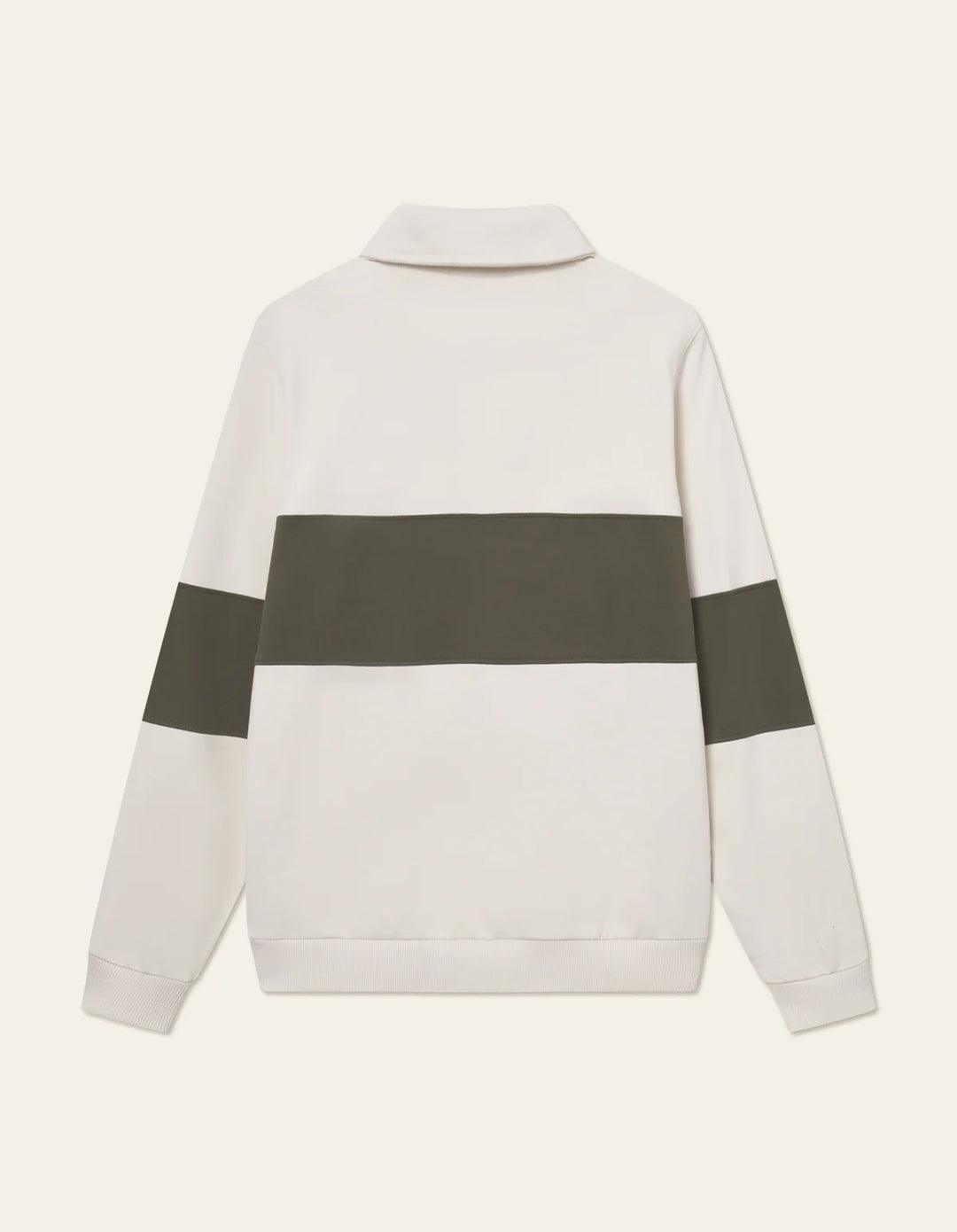 Cory Zipper Rugby Sweatshirt  Ivory