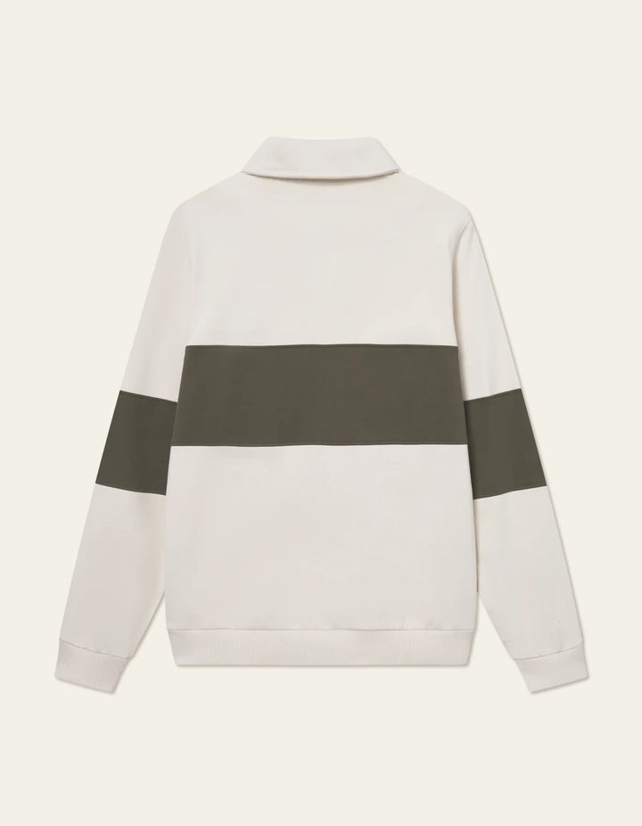 Cory Zipper Rugby Sweatshirt  Ivory