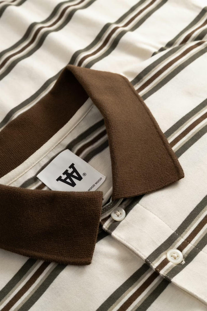 WWColton polo 25381  Desert Palm Stripe