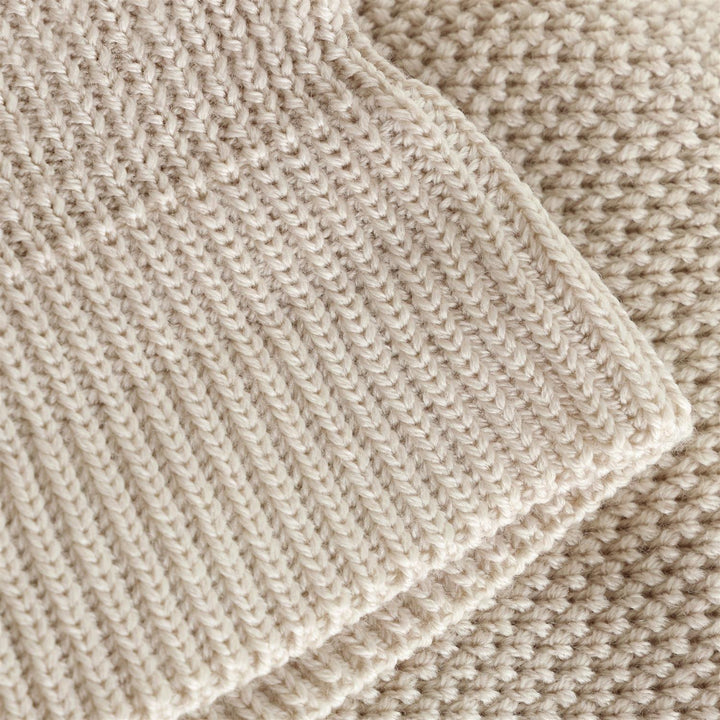 Balaclava Wool Knit Windstop  Sand Melange