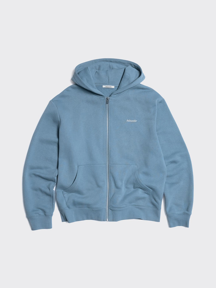 M Regular Zip Hoodie  Blue