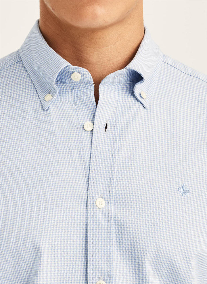 Watts Stretch Flannel Shirt-Slim Fit  Blue