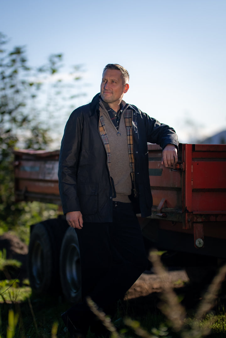 Ashby Wax Jacket  Navy