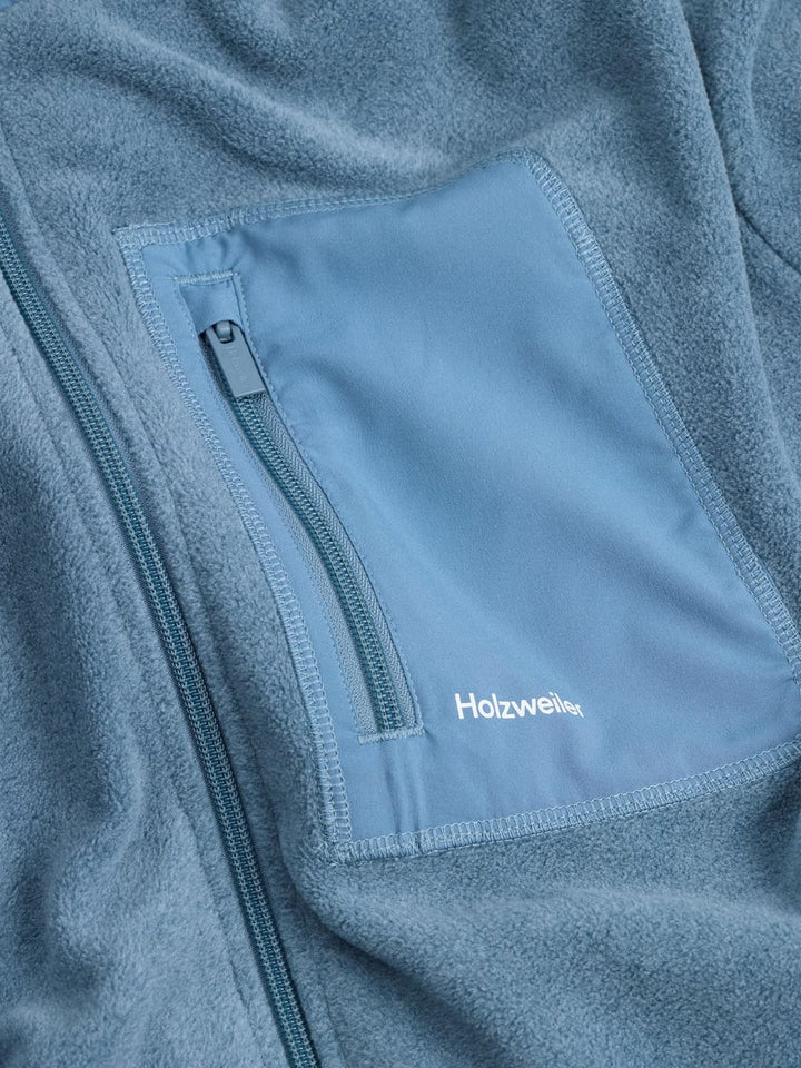 Regular Fleece Jacket  Dusty Blue