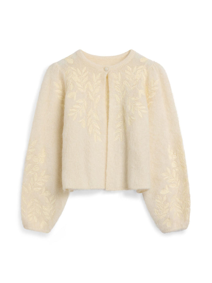 Amie Chunky Cardigan  Bright White
