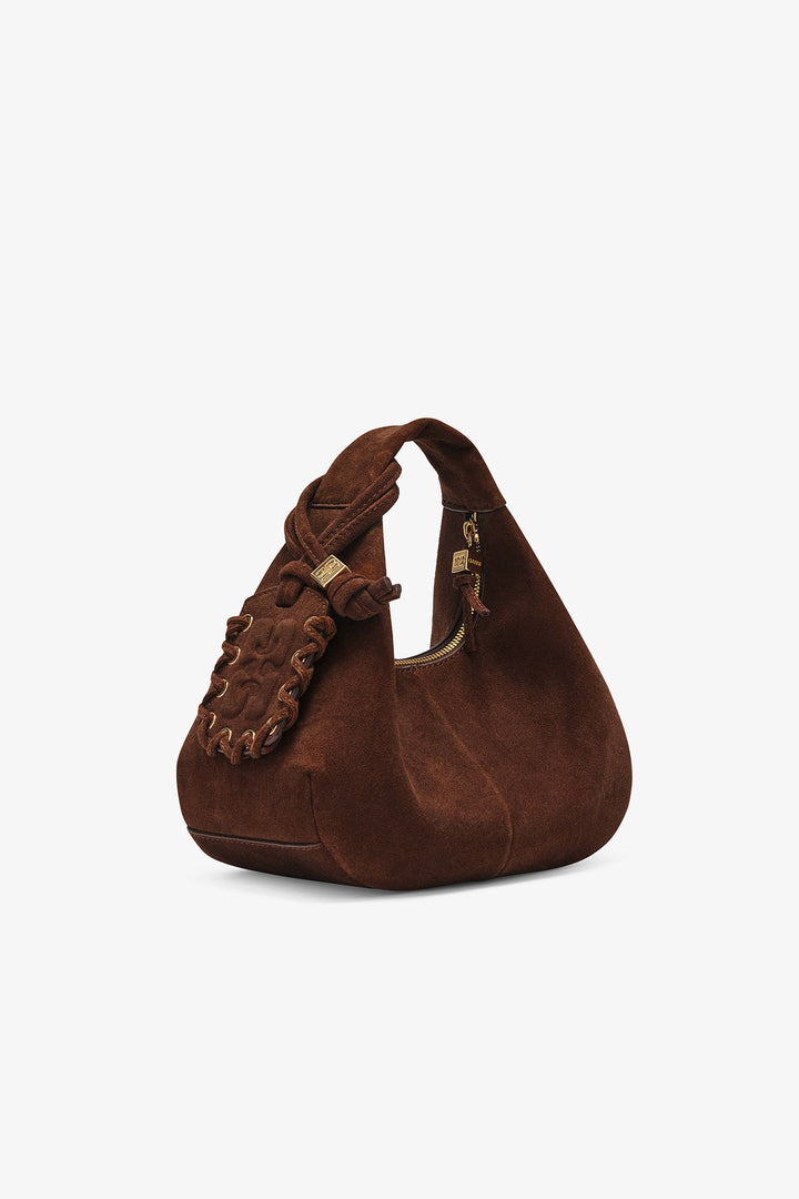 Hobo Mini Recycled Suede Pelinova  Chicory Coffee