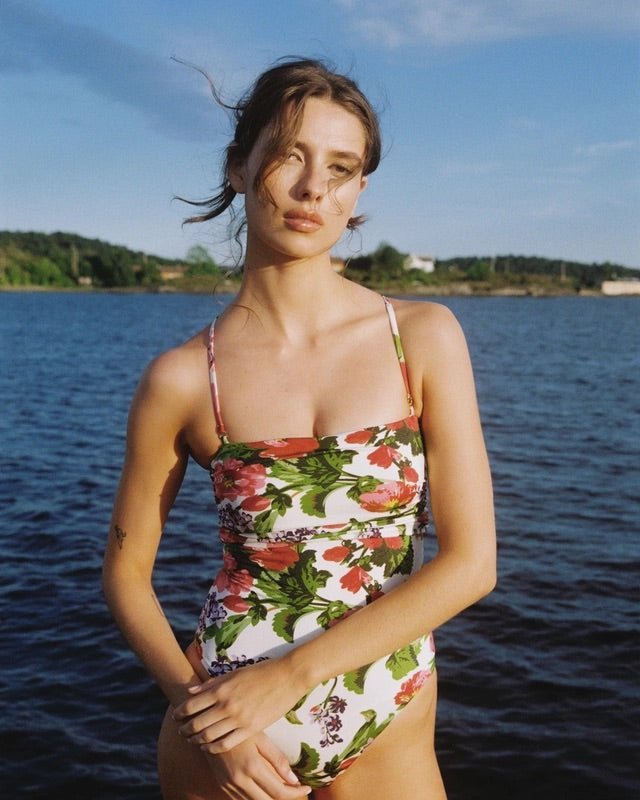 Bandeau Swimsuit  Daylight Bloom
