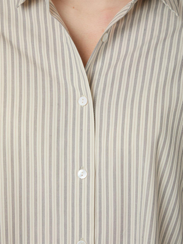 Dita double stripe shirt  Cream