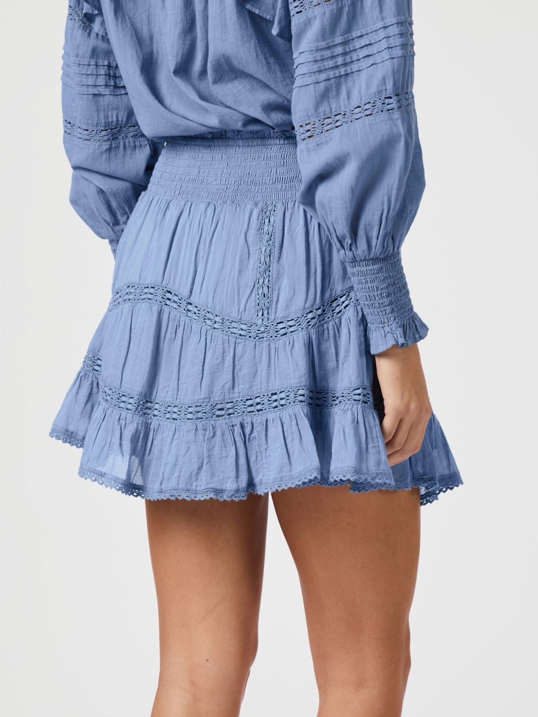Robby S Voile Skirt  Smoke Blue