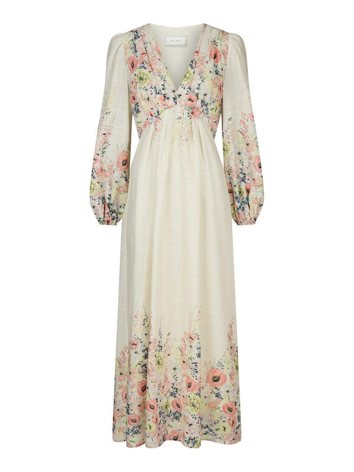 SILFI FLOWER PRINT DRESS  Creme