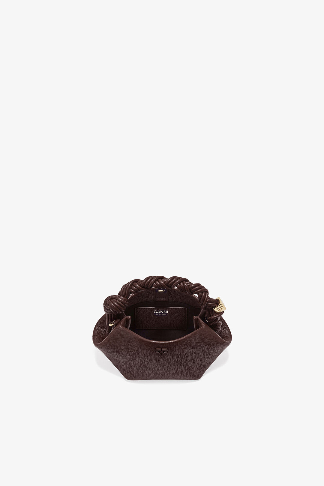 Ganni Bou Bag Mini Grained  Chicory Coffee