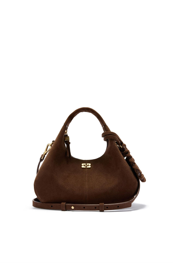 Hobo Mini Recycled Suede Pelinova  Chicory Coffee