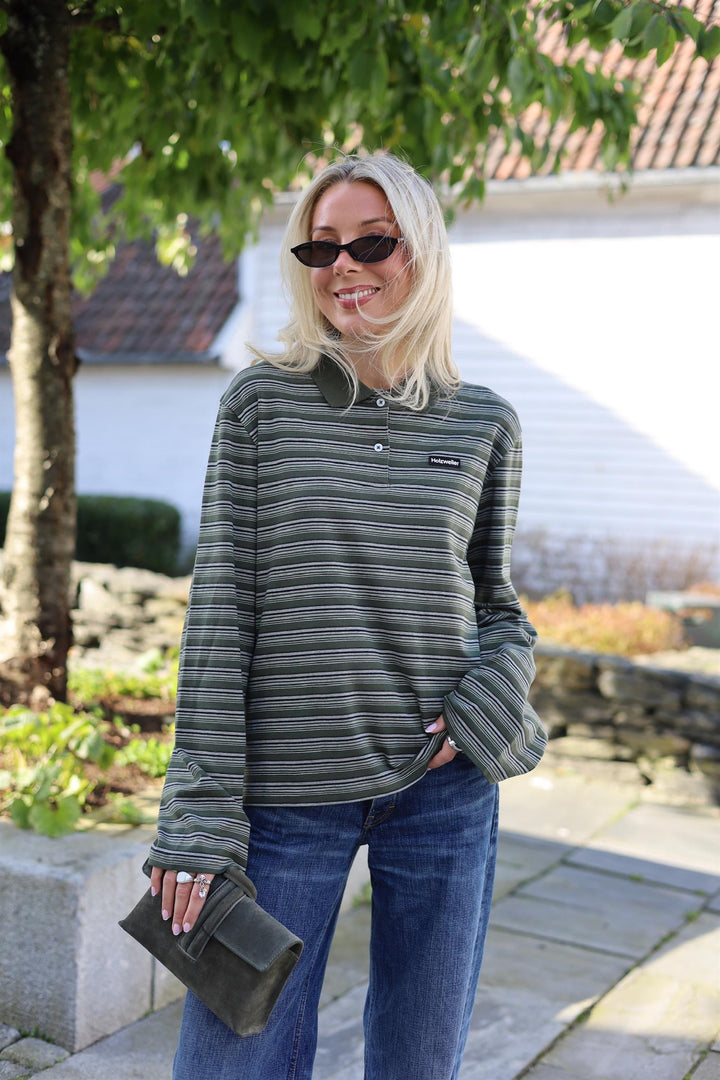 SUNNY POLO  Green Stripe
