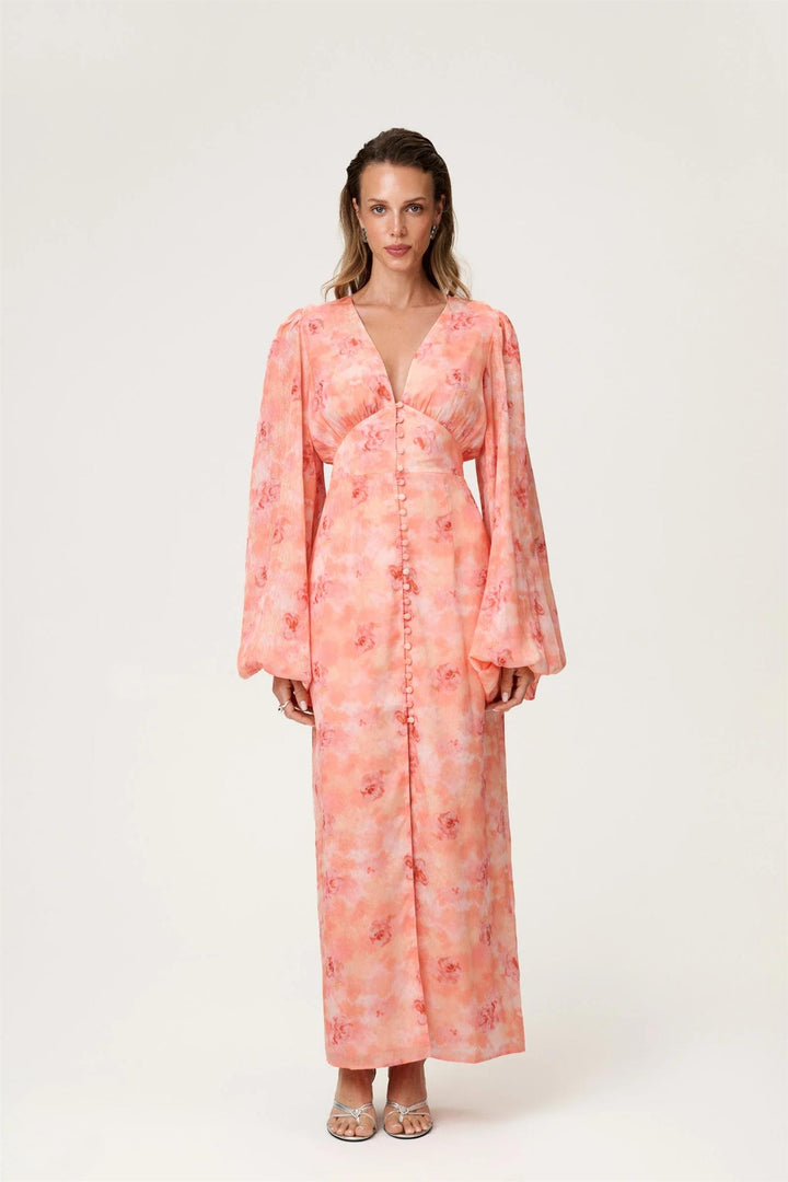 Positano Maxi dress  Peach