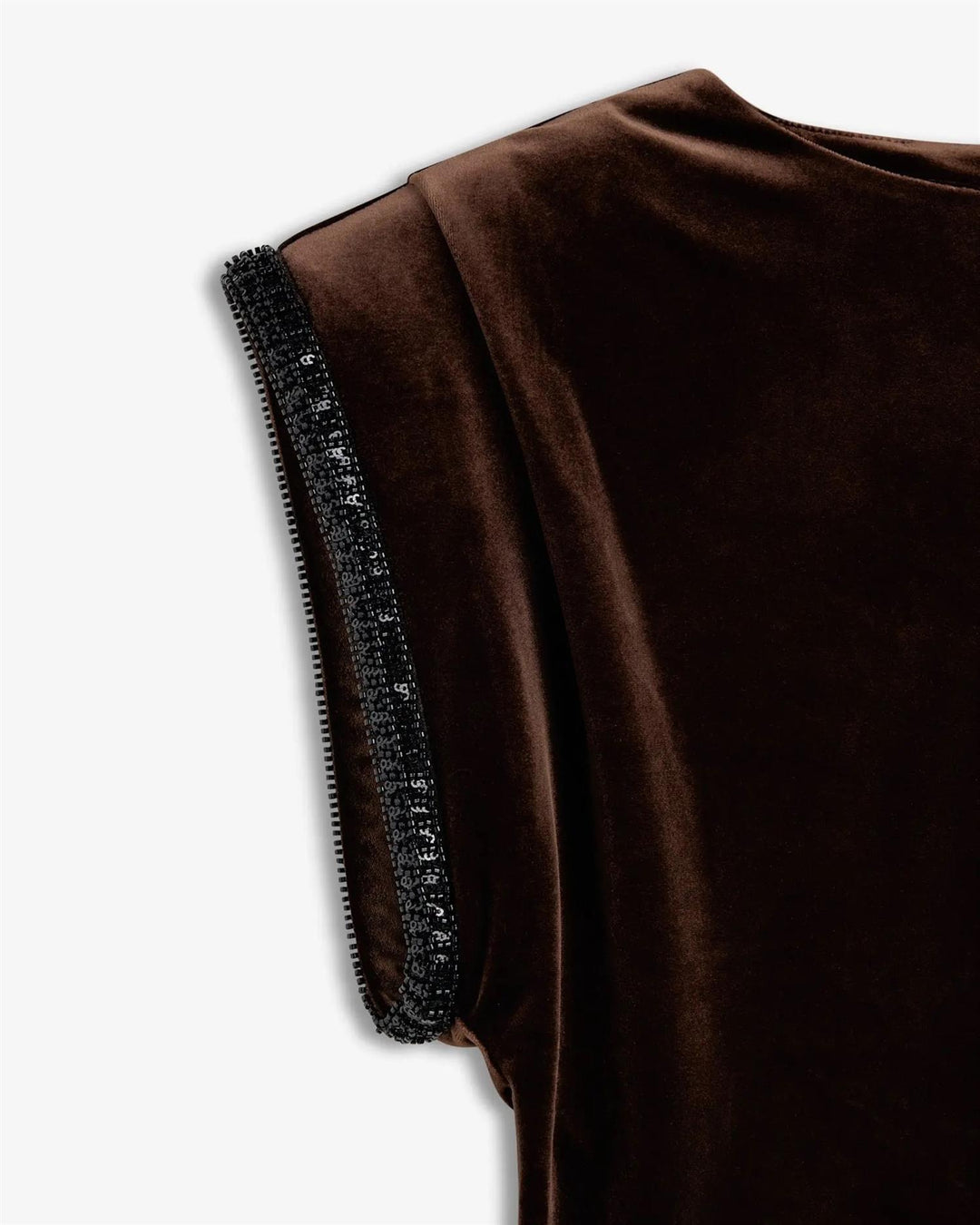 Sunset Velour Top Cocoa Brown