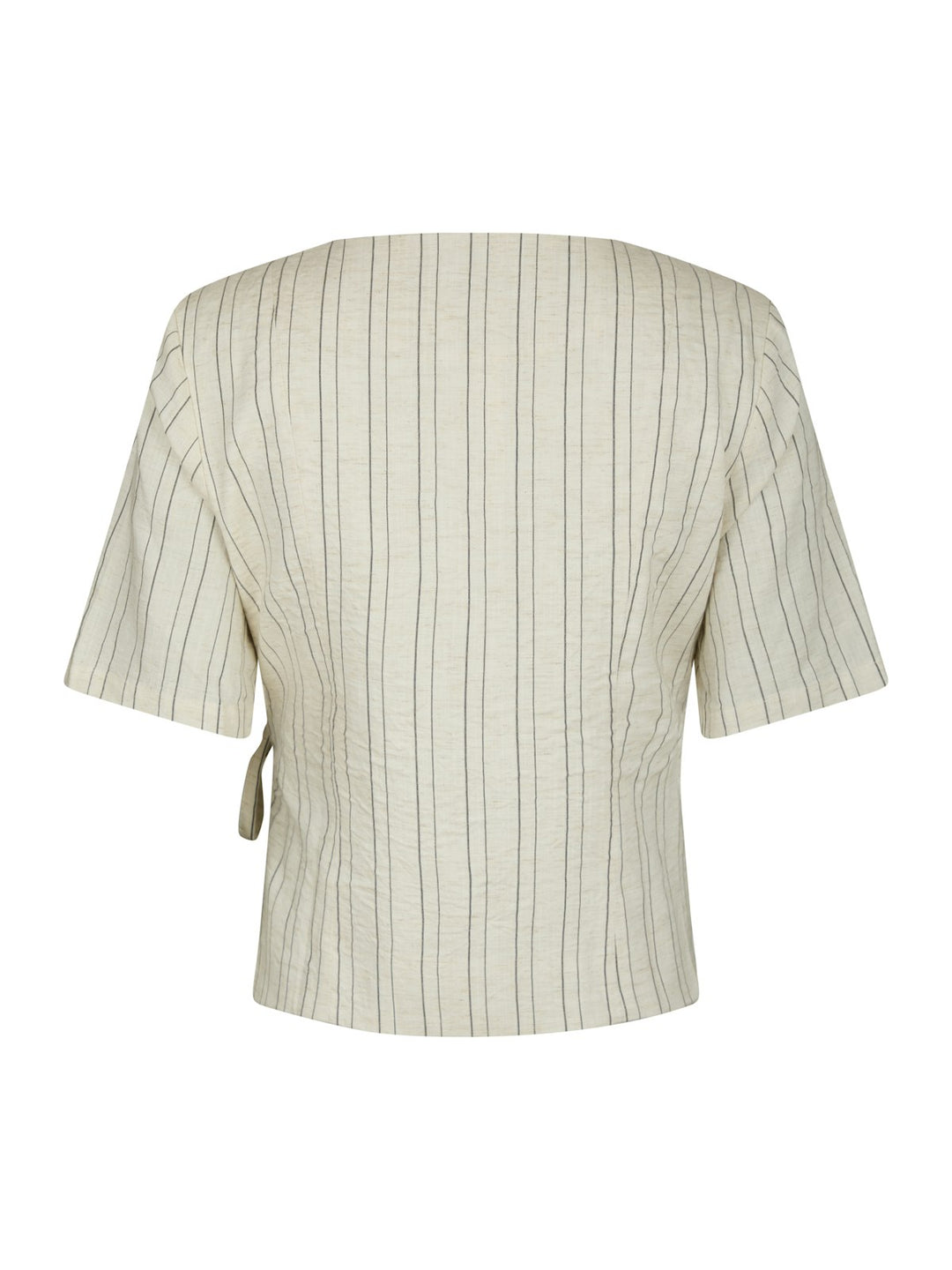 Simmo Stripe Eyelet Blouse  Off White