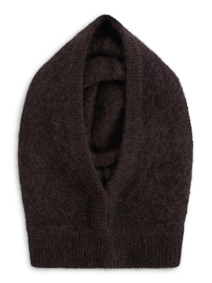 Kajsa Chunky Balaclava  Dark Brown