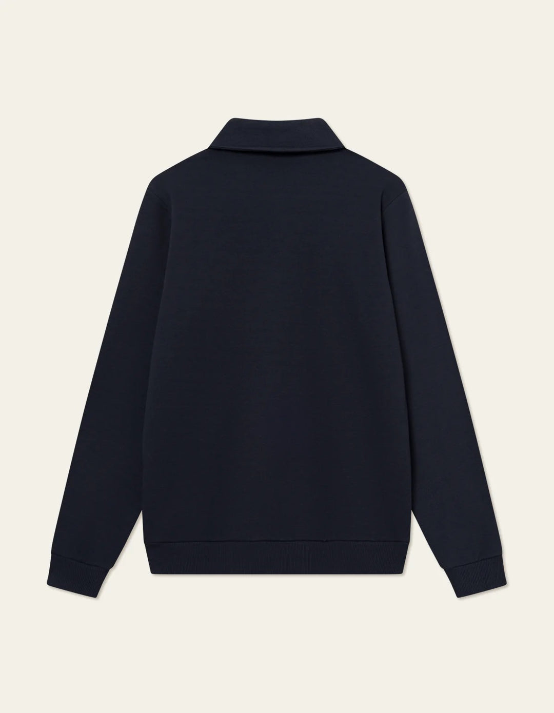 Ben Polo Piqué Sweatshirt  Dark Navy Blue