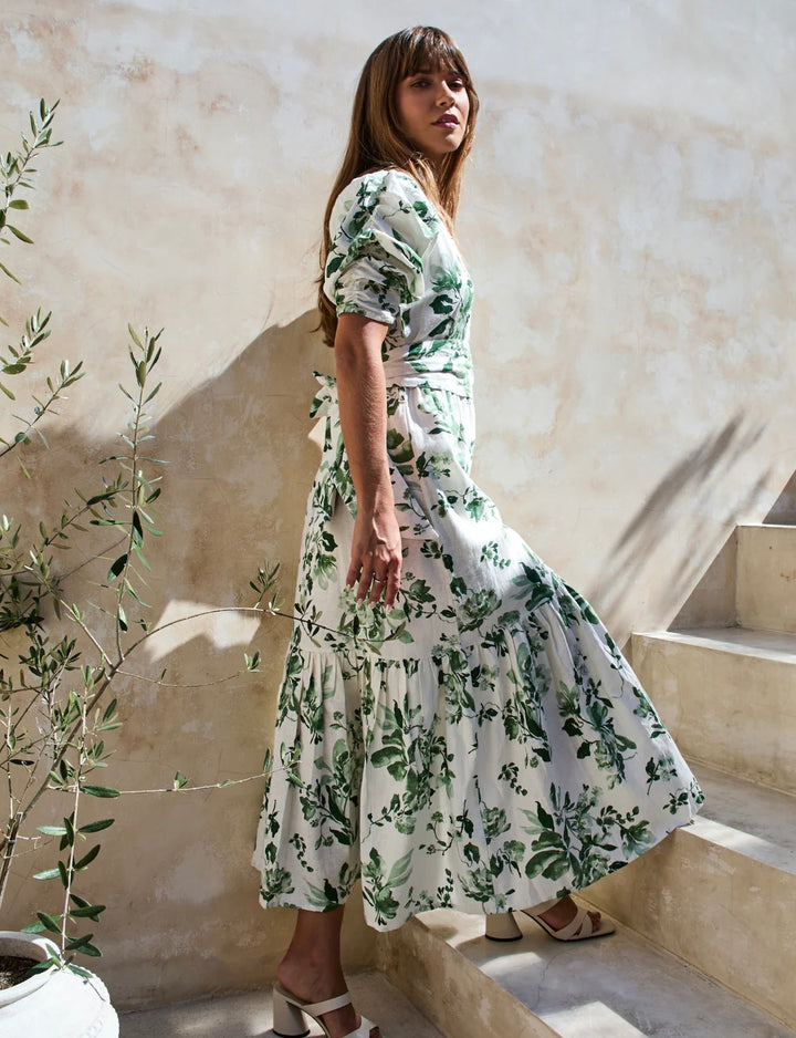 Sylvie Dress  Green Blossom