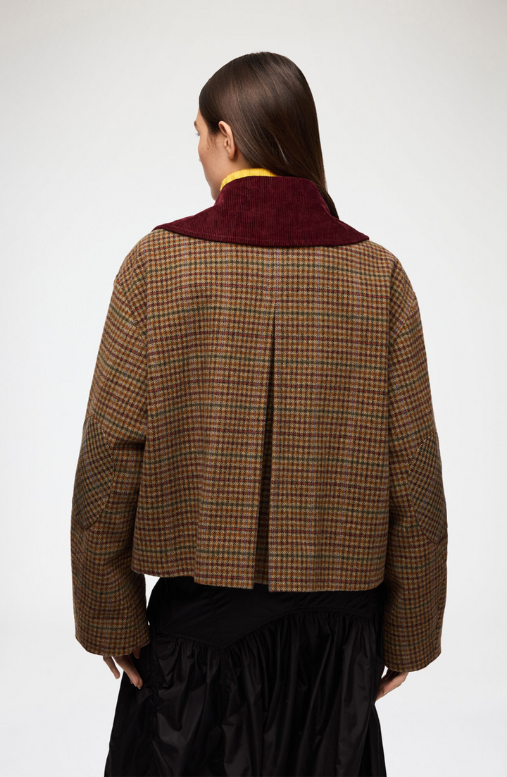 Heavy Check Twill Short Barn Jacket Multicolor 999