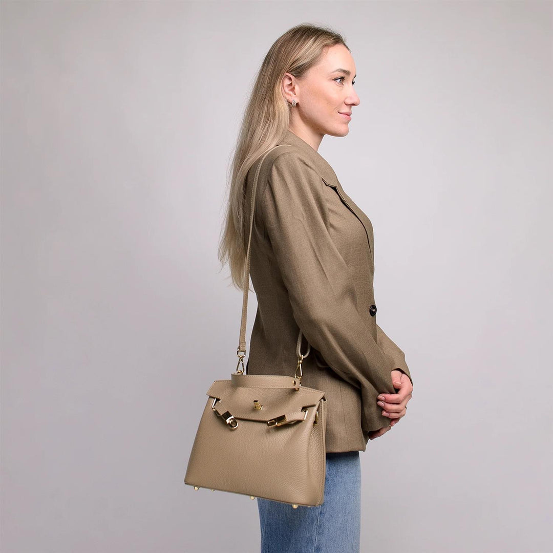 RIVOLI LEATHER  Light Taupe