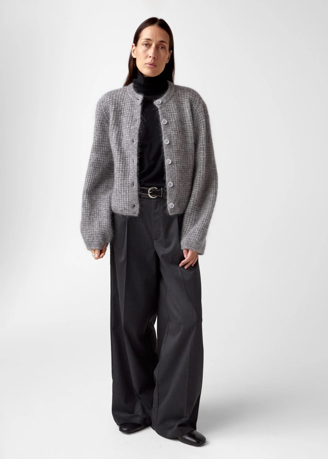 Sofia Mohair Cardigan  M. Grey Mel