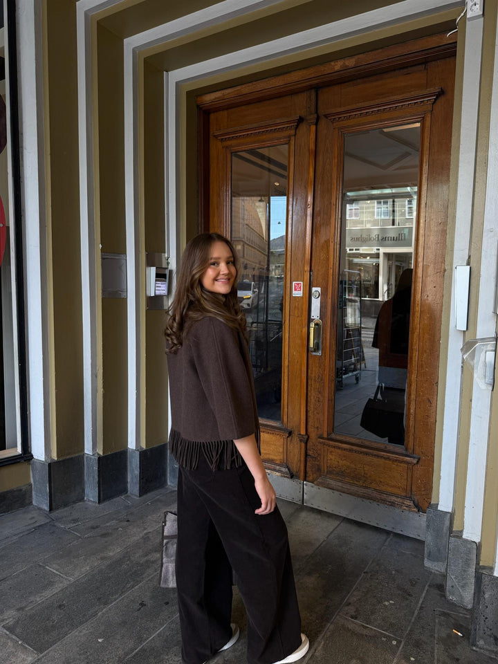 Keyla Lambswool Jacket  Brown