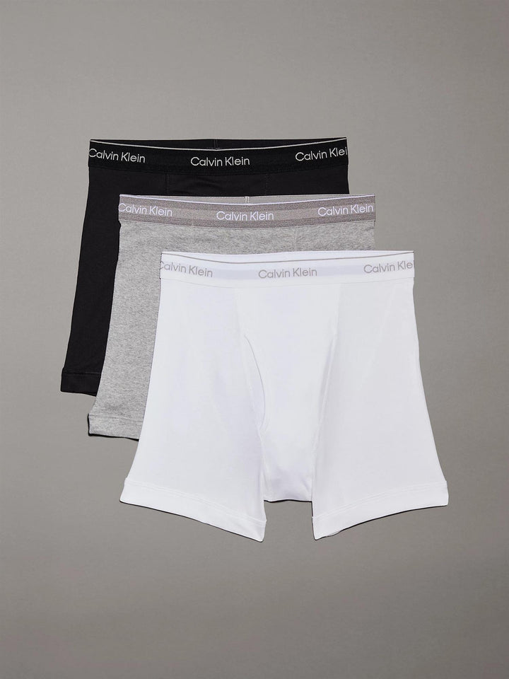 BOXER BRIEF 3PK  Grey Heather, White, Black