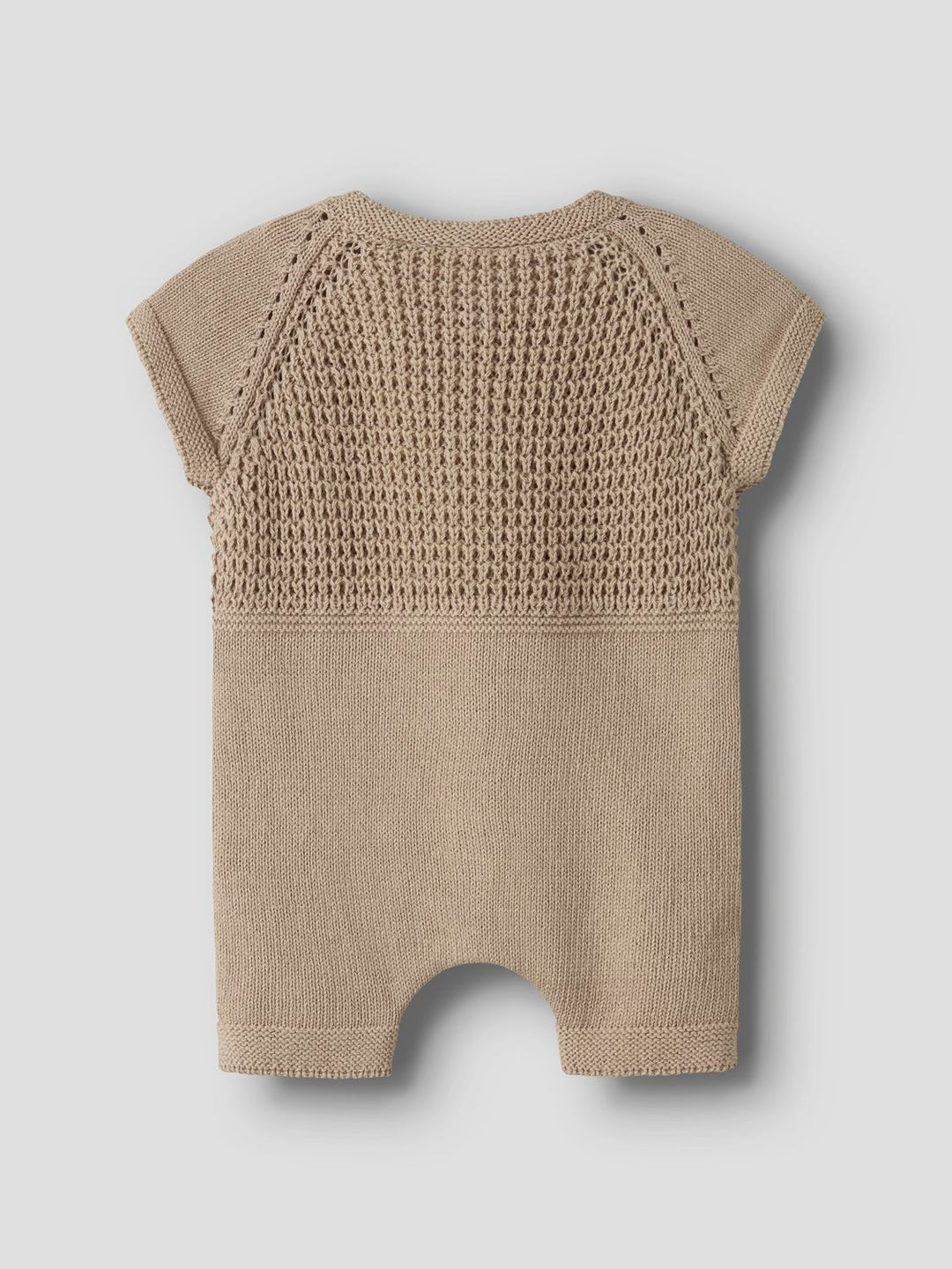 Fifer Ss Loose Knit Suit  Lysegrå