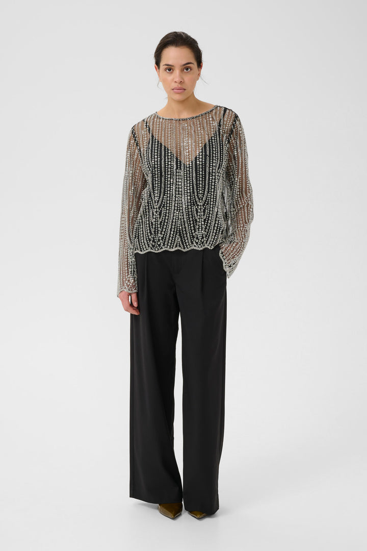 Sibba Blouse  Black/Silver