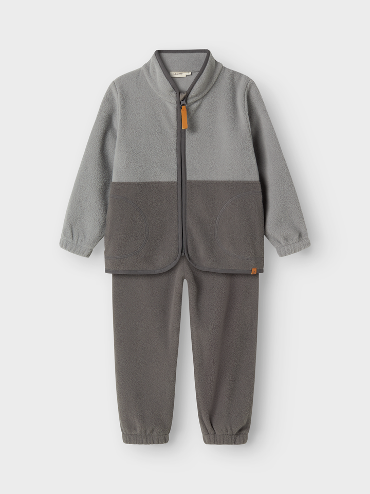 NMMLASPEKTRA FLEECE SET 1FO LIL  Mellomgrå