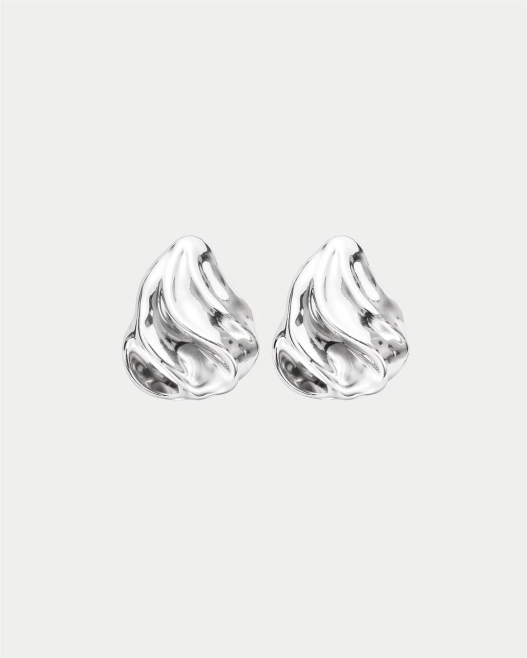 Swirl Earrings  Silver