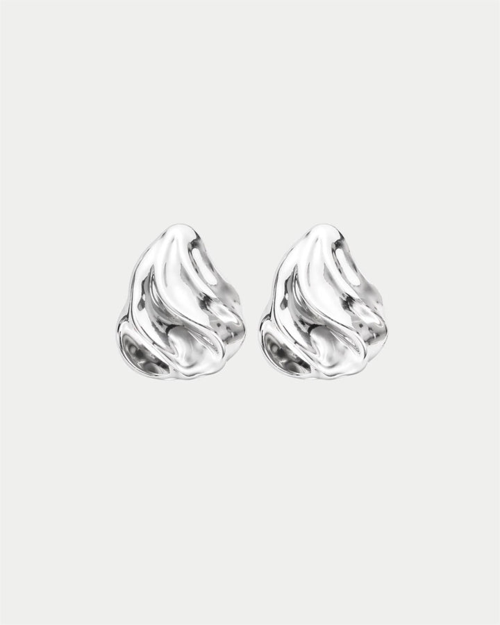 Swirl Earrings  Silver