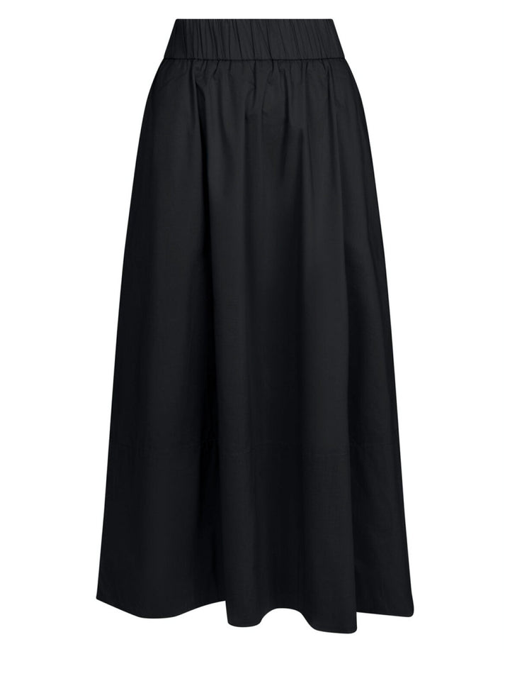 YARA POPLIN SKIRT  Black