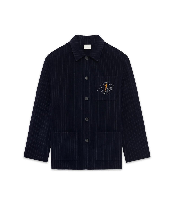 La Veste Pinstripes  Dark Navy