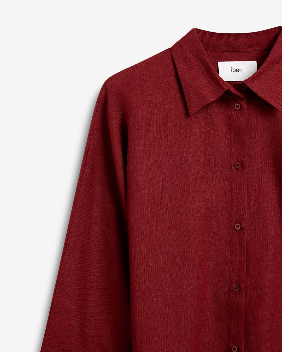 Atari Linen Shirt  Rust Red