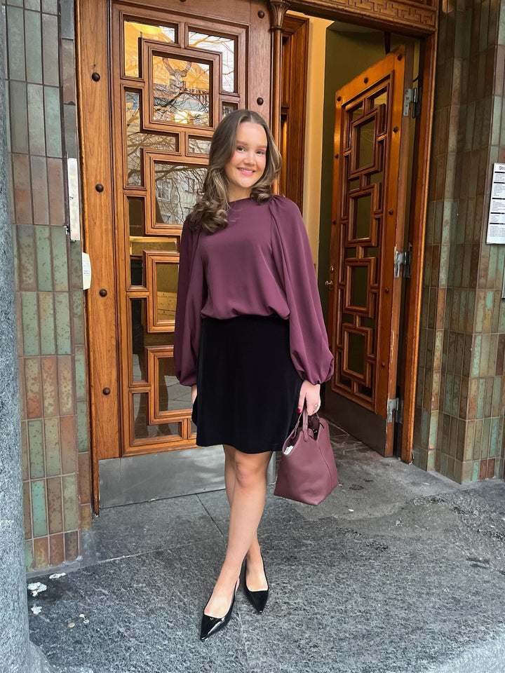 ASHI Crepe  Dk Burgundy