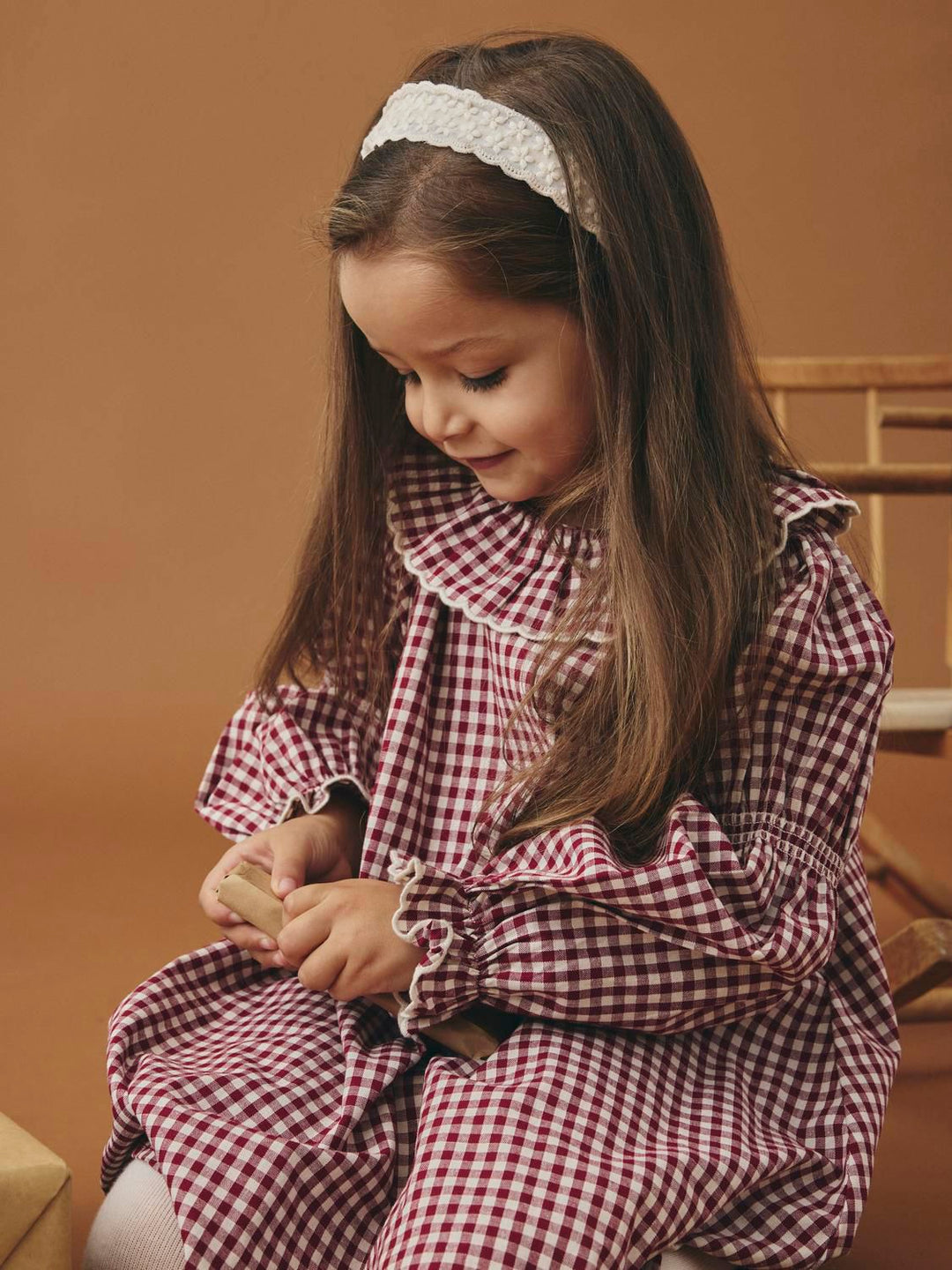 Froanne Ls Loose Dress Lil Mørkerød