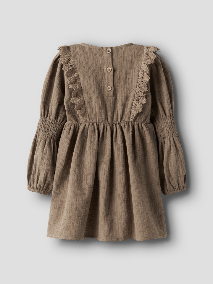NMFROSITA LIU LS DRESS LIL  Lysebrun