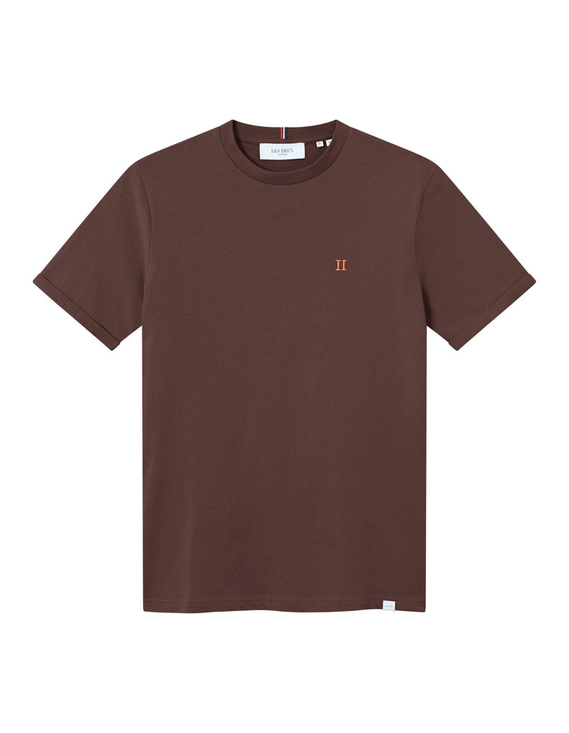 Nørregaard T-Shirt - Seasonal  Ebony Brown/Orange