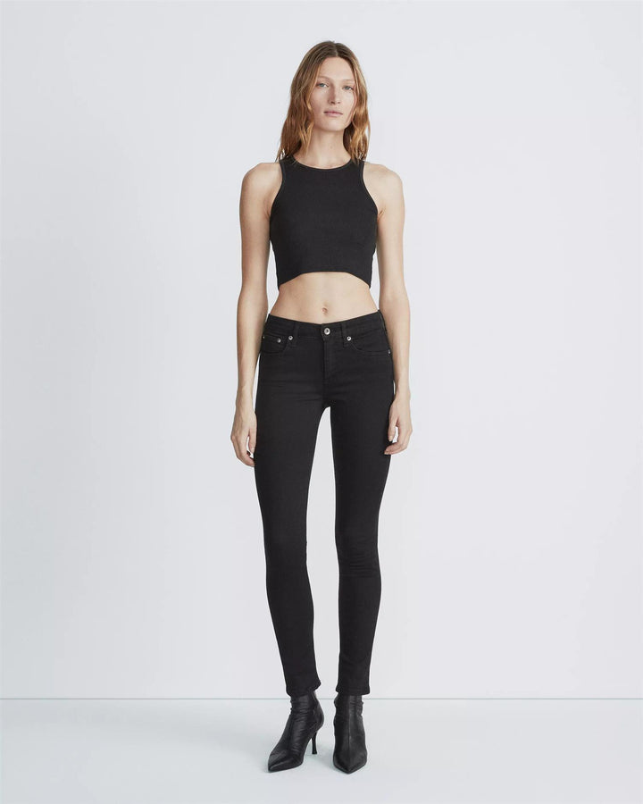 CATE MID-RISE ANKLE SKINNY  Black