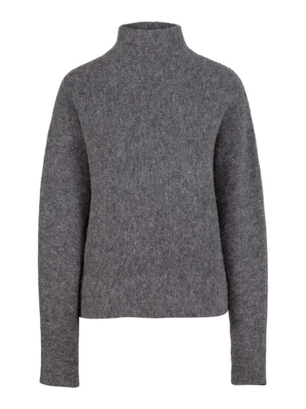 LUCA ALPACA SWEATER  Grey Melange