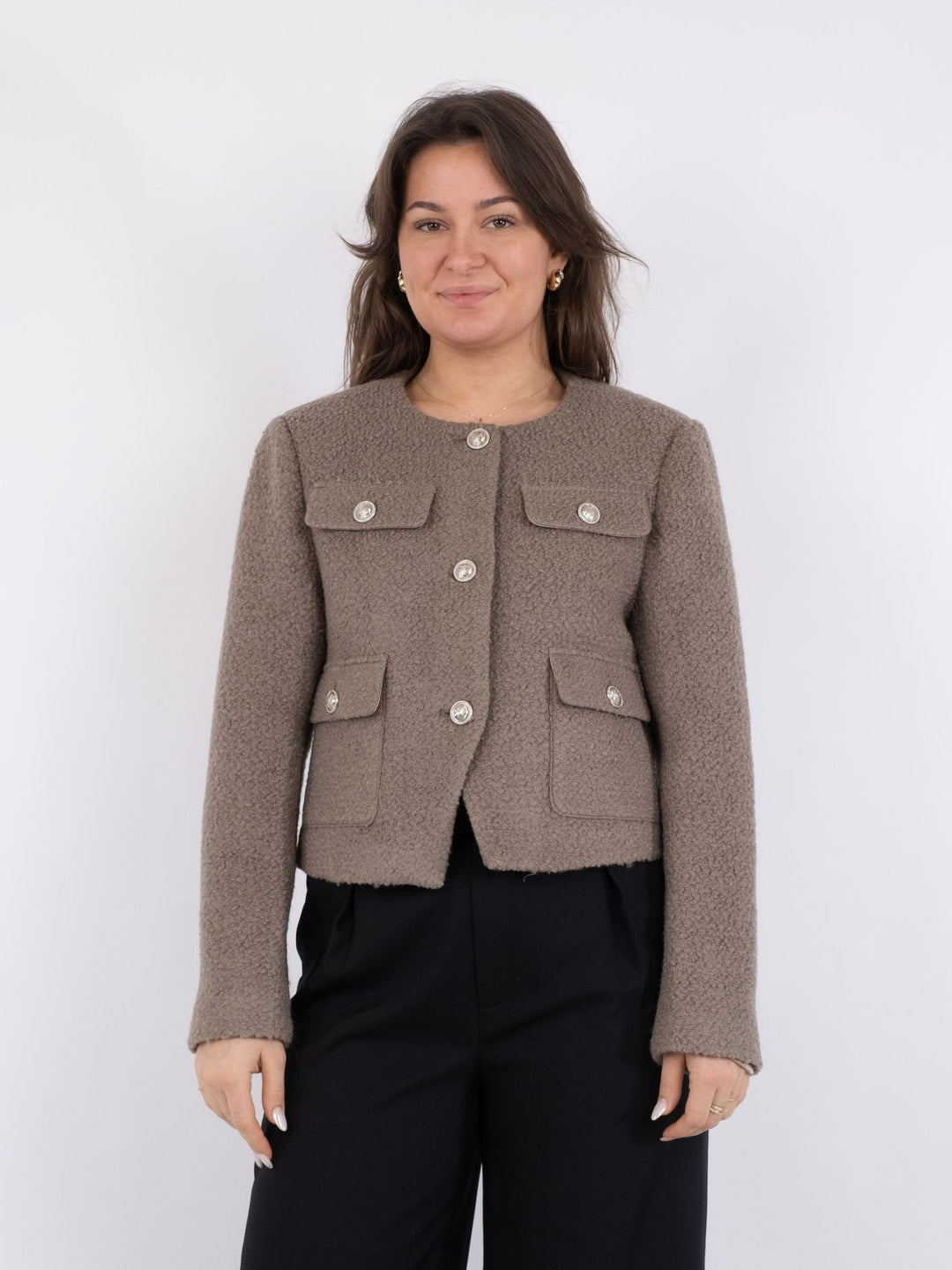 Holly Structure jacket  Warm Grey